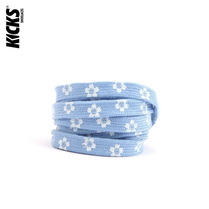 Blue / 100 CM / 39 IN / Daisy Laces | 8 mm