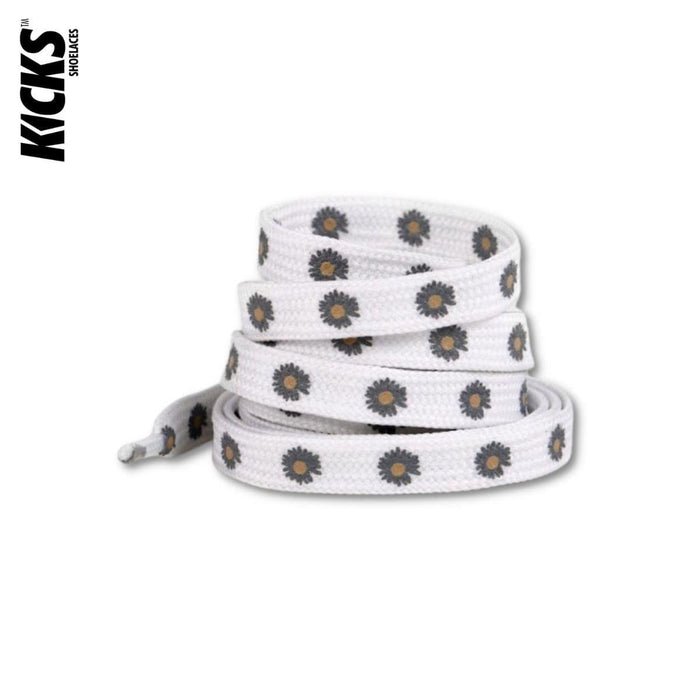 Grey / 100 CM / 39 IN / Daisy Laces | 8 mm