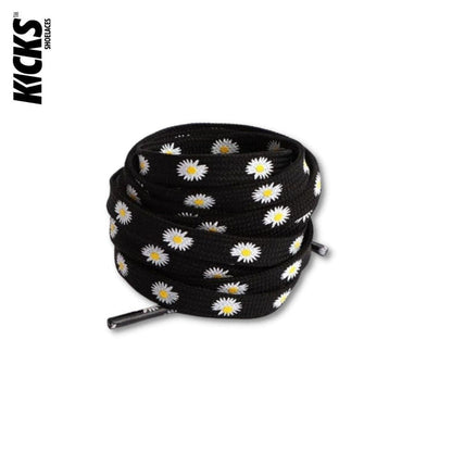 Black / 100 CM / 39 IN / Daisy Laces | 8 mm