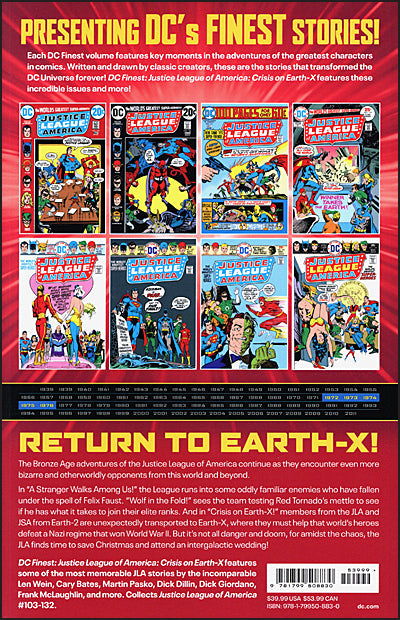DC FINEST JUSTICE LEAGUE OF AMERICA CRISIS ON EARTH-X