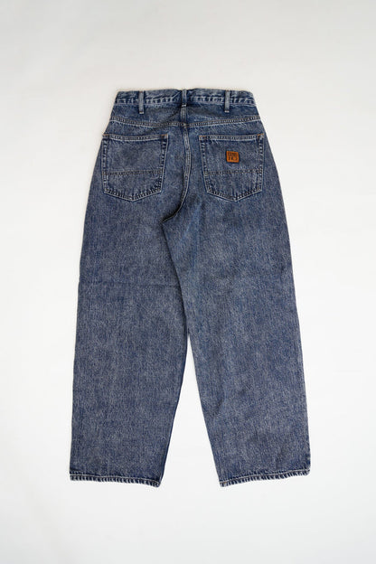 DENIM BAGGY PANTS - BLUE CHEMICAL