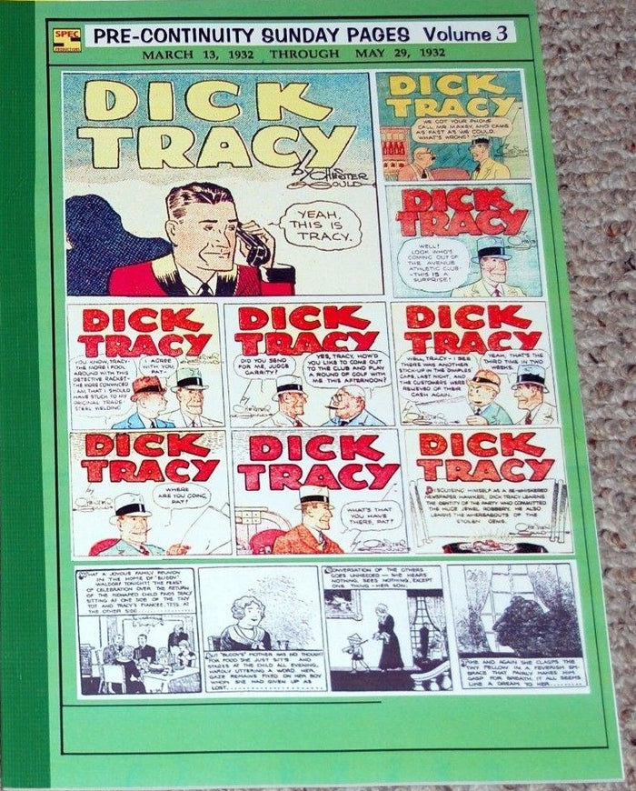 DICK TRACY Pre-Continuity Sunday Pages Set of Three Volumes