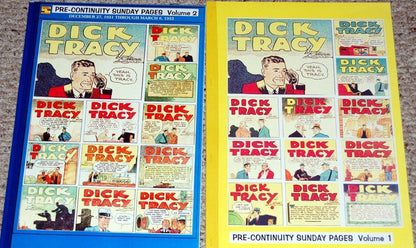 DICK TRACY Pre-Continuity Sunday Pages Set of Three Volumes