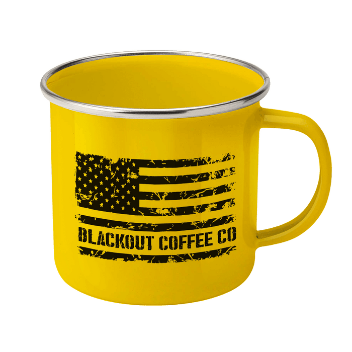 Don't Tread On Me Enamel Steel Mug 12 oz