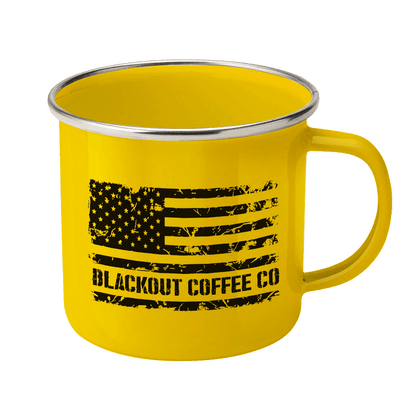 Don't Tread On Me Enamel Steel Mug 12 oz