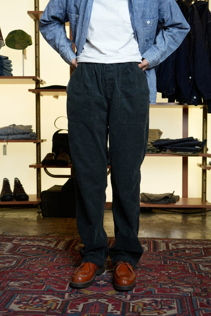 EAZY FATIGUE PANTS (9W CORDUROY) - BLACK