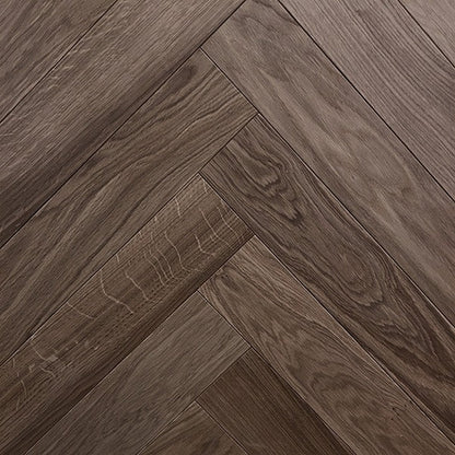 Staki Ebony Herringbone Rustic LED Oil (0.80sqm pack)