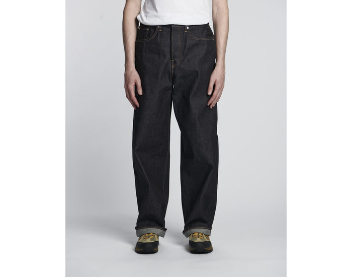 EEU05-189 WIDE PANT - BLUE UNWASHED