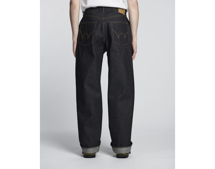 EEU05-189 WIDE PANT - BLUE UNWASHED