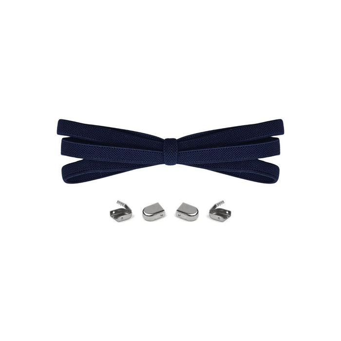 Dark Blue / One Size Fits All / Elastic No-Tie Shoe laces | 8mm Wide