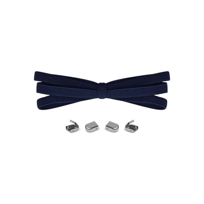 Dark Blue / One Size Fits All / Elastic No-Tie Shoe laces | 8mm Wide