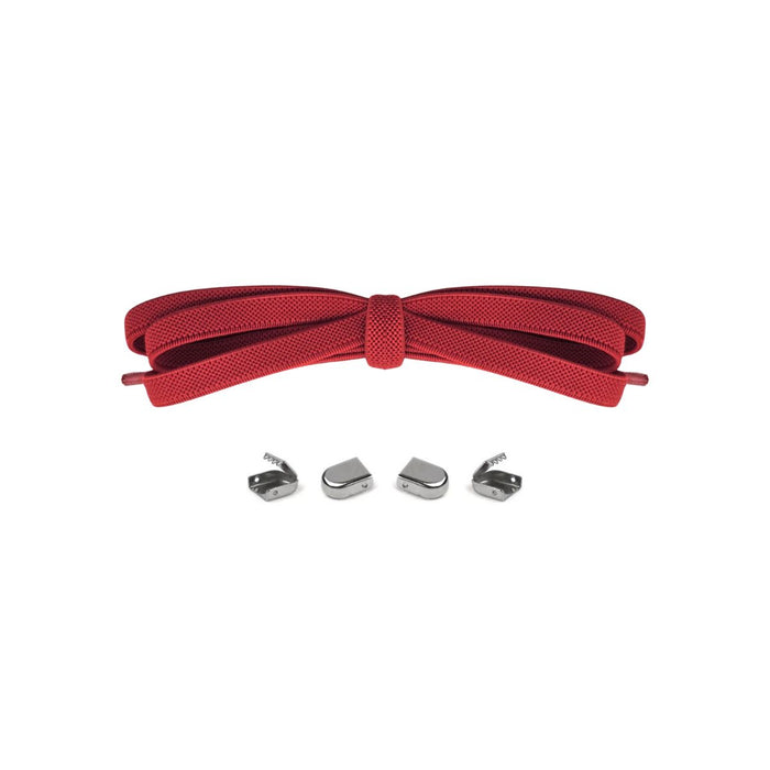 Red / One Size Fits All / Elastic No-Tie Shoe laces | 8mm Wide