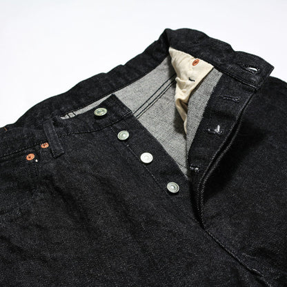 F153 SELVEDGE DENIM TAPERED 5P - BLACK