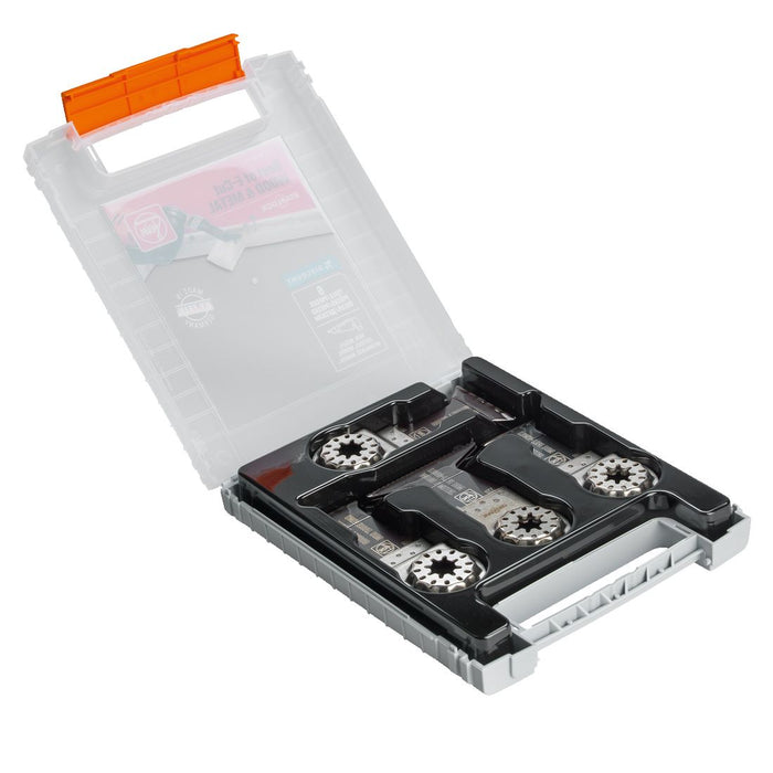 Fein Best Of E-Cut Starlock Wood & Metal Accessories Combo X6 Pcs In Carry Case