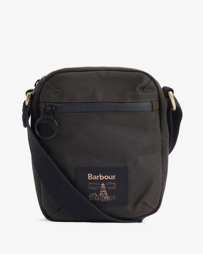 FIELD WAX CROSSBODY BAG - OLIVE/BLACK