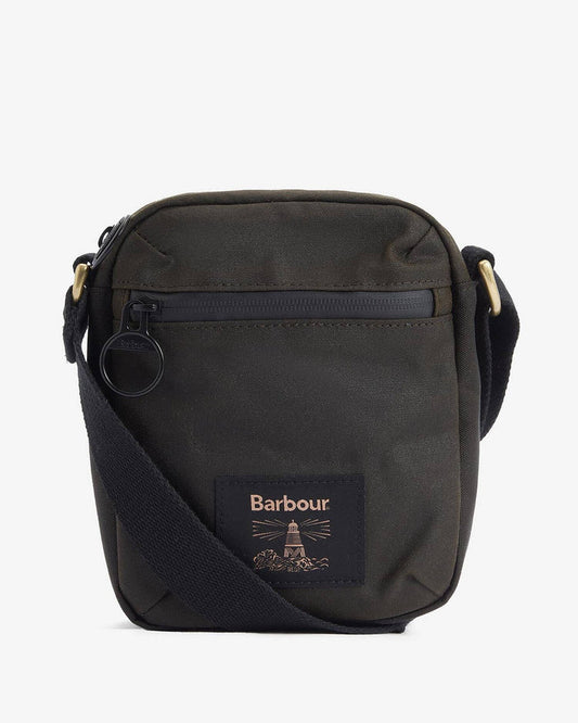 FIELD WAX CROSSBODY BAG - OLIVE/BLACK