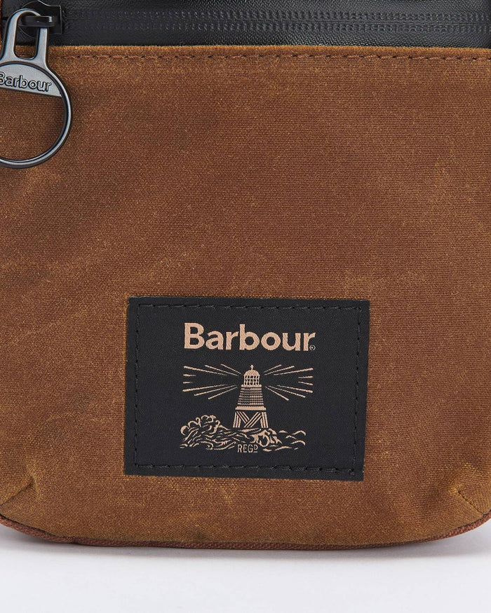 FIELD WAX CROSSBODY BAG - TAN/BLACK