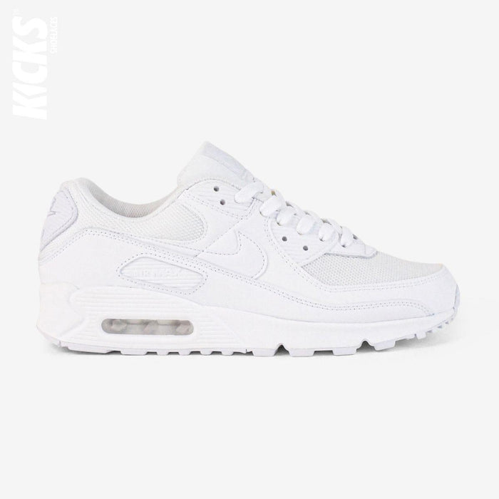 white shoelaces on white lifestyle sneakers, a stylish lace upgrade for everyday shoes by Kicks Shoelaces