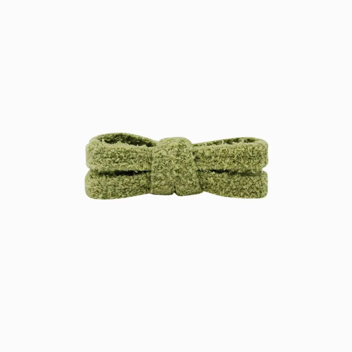 Dim Gray Fluffy Fat Laces