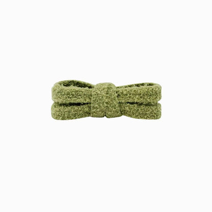 Dim Gray Fluffy Fat Laces
