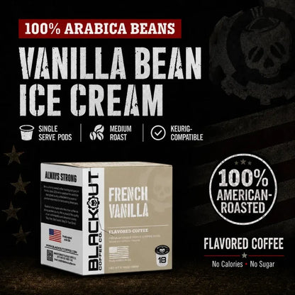 FRENCH VANILLA FLAVORED COFFEE PODS 18CT