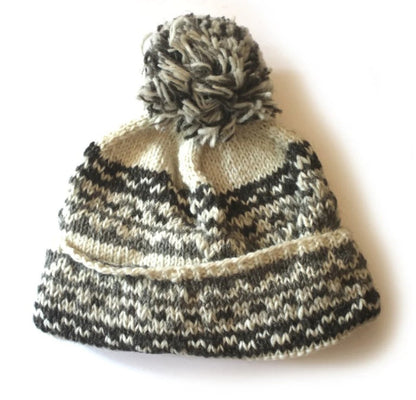 From The Source Nordic Knit Wool Bobble Hat