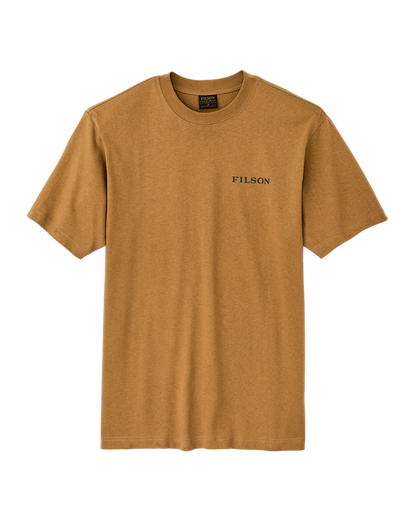 FRONTIER LOGO T-SHIRT - GOLDEN TAN/SCENIC MARK