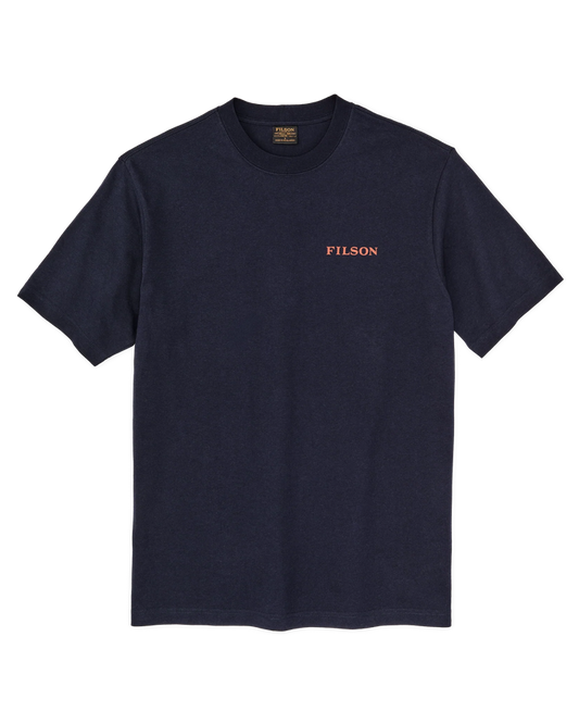 FRONTIER LOGO T-SHIRT - NIGHT SKY/SCENIC MARK