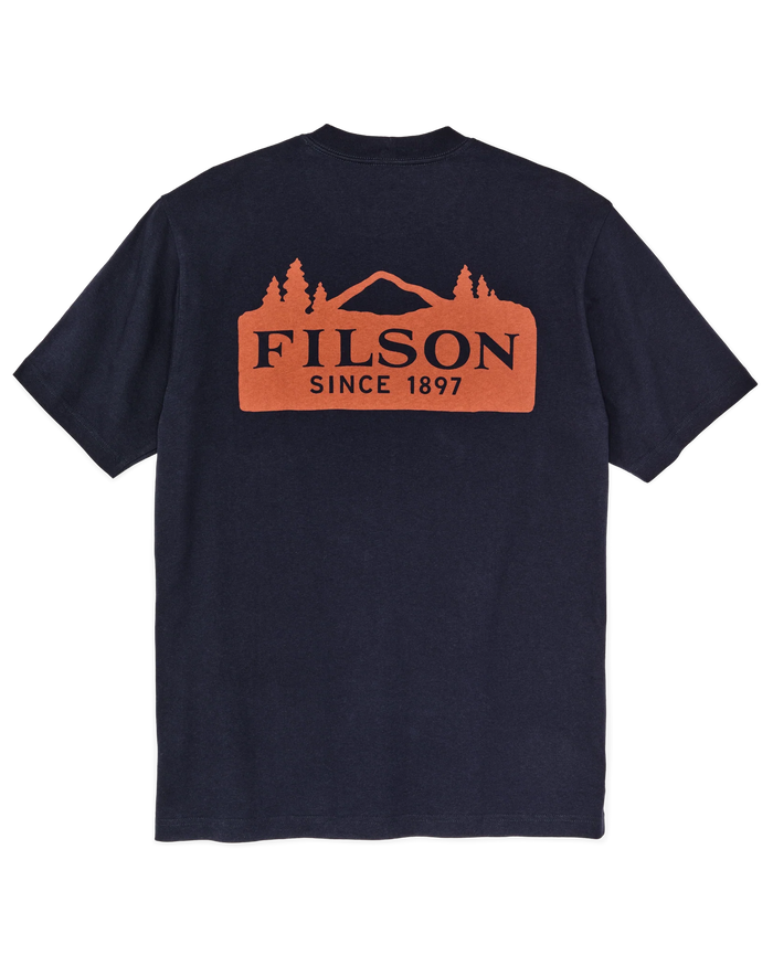 FRONTIER LOGO T-SHIRT - NIGHT SKY/SCENIC MARK