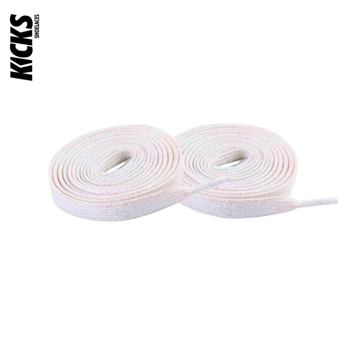 White / 120 CM / 47 IN / Glitter Laces | 9 mm