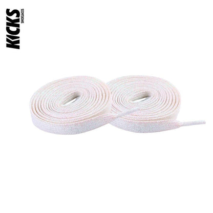 White / 120 CM / 47 IN / Glitter Laces | 9 mm