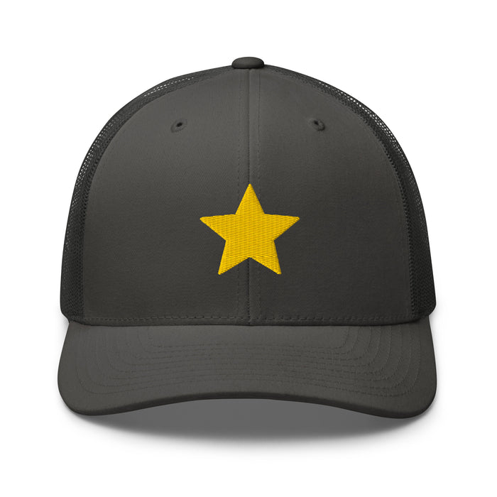 Charcoal / One Size Fits Most / Embroidered Trucker Cap Hat