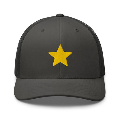Charcoal / One Size Fits Most / Embroidered Trucker Cap Hat