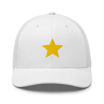 White / One Size Fits Most / Embroidered Trucker Cap Hat