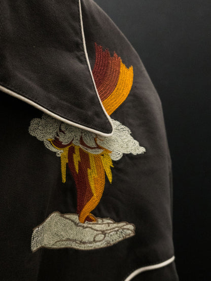 Gonzo Western Shirt Sunburns   - Black/Brown
