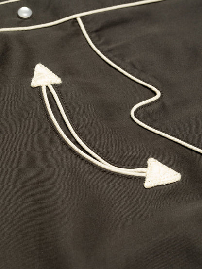Gonzo Western Shirt Sunburns   - Black/Brown