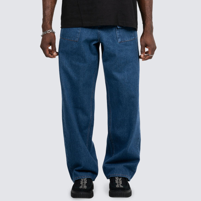 GRIND BAGGY JEANS - INDIGO