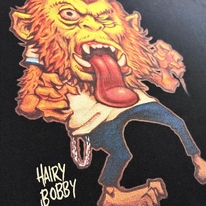 "Hairly Bobby" TEE S/S - BLACK