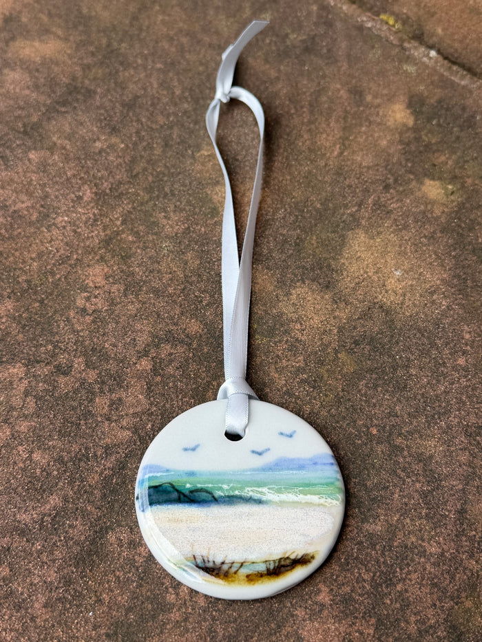 Highland Stoneware Seascape Hanging Ornament