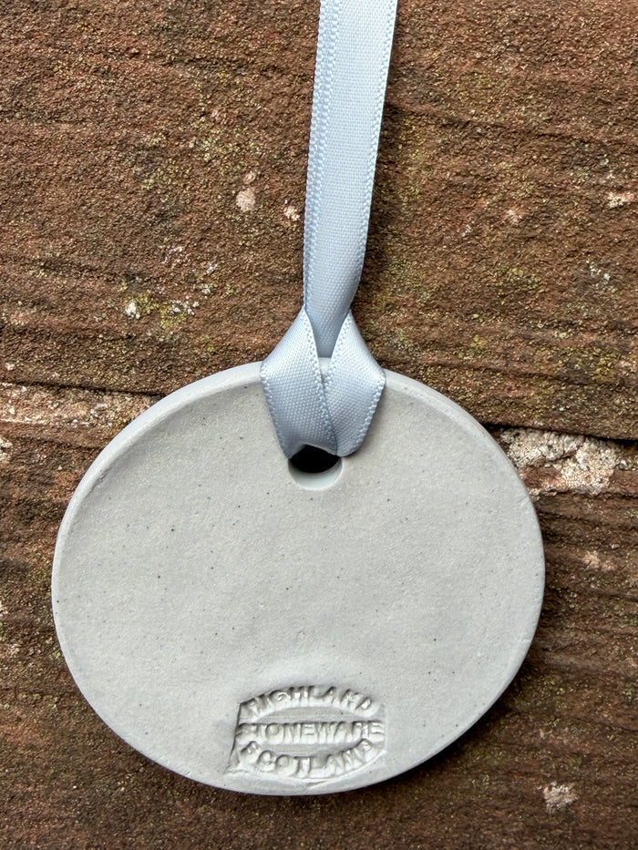 Highland Stoneware Seascape Hanging Ornament
