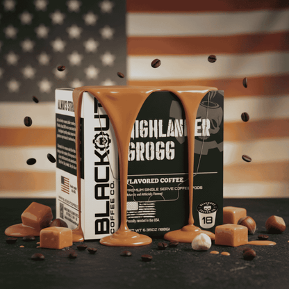 HIGHLANDER GROGG FLAVORED COFFEE PODS 18CT