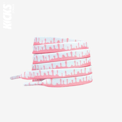 Ice Cream Print Flat Shoelaces - Kicks Shoelaces