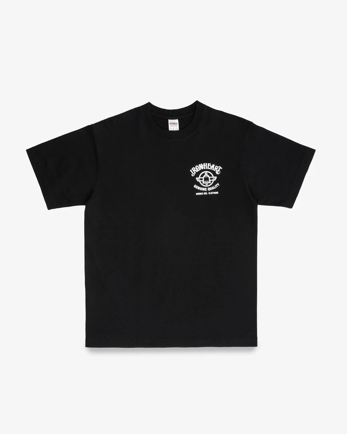 IHT-2502 7.5oz Printed Loopwheel Crew Neck T-Shirt - BLACK