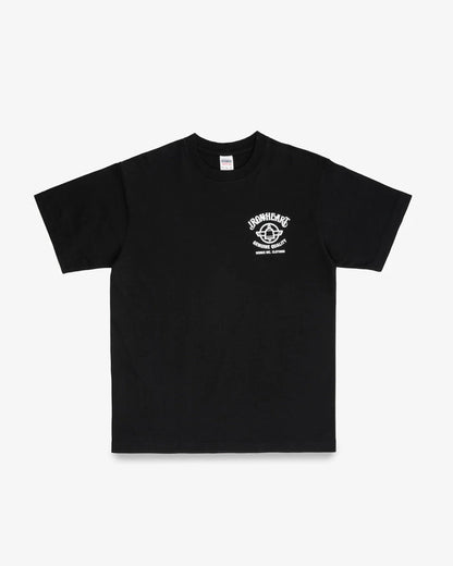 IHT-2502 7.5oz Printed Loopwheel Crew Neck T-Shirt - BLACK