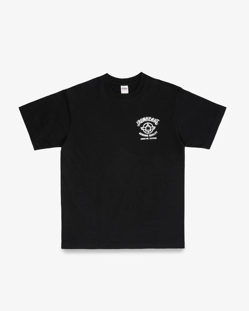 IHT-2502 7.5oz Printed Loopwheel Crew Neck T-Shirt - BLACK
