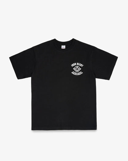 IHT-2503 7.5oz Printed Loopwheel Crew Neck T-Shirt - BLACK