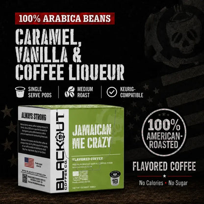 JAMAICAN ME CRAZY® FLAVORED COFFEE PODS 18CT