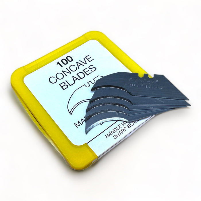 Janser Yellow Box - Concave Safety Knife Blades (100 Blades)