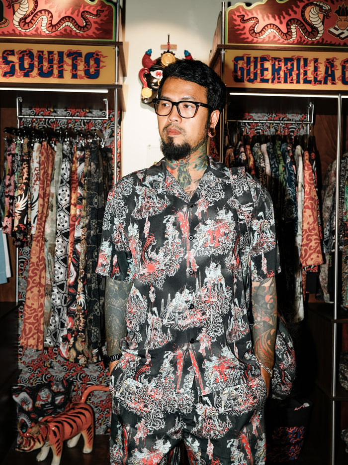 JOE CHATT HELL SHIRT - MULTI