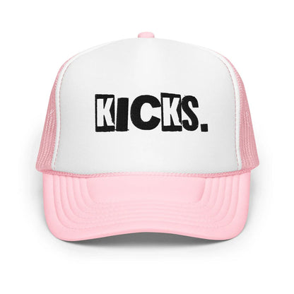 Light Pink / White / Light Pink / One Size Fits Most / Trucker Hat | Embroidered